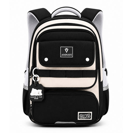 Cartable Scolaire Garçon Vert & Beige – Sac à Dos Primaire 2ème, 3ème, 4ème Année | AMNAYS
