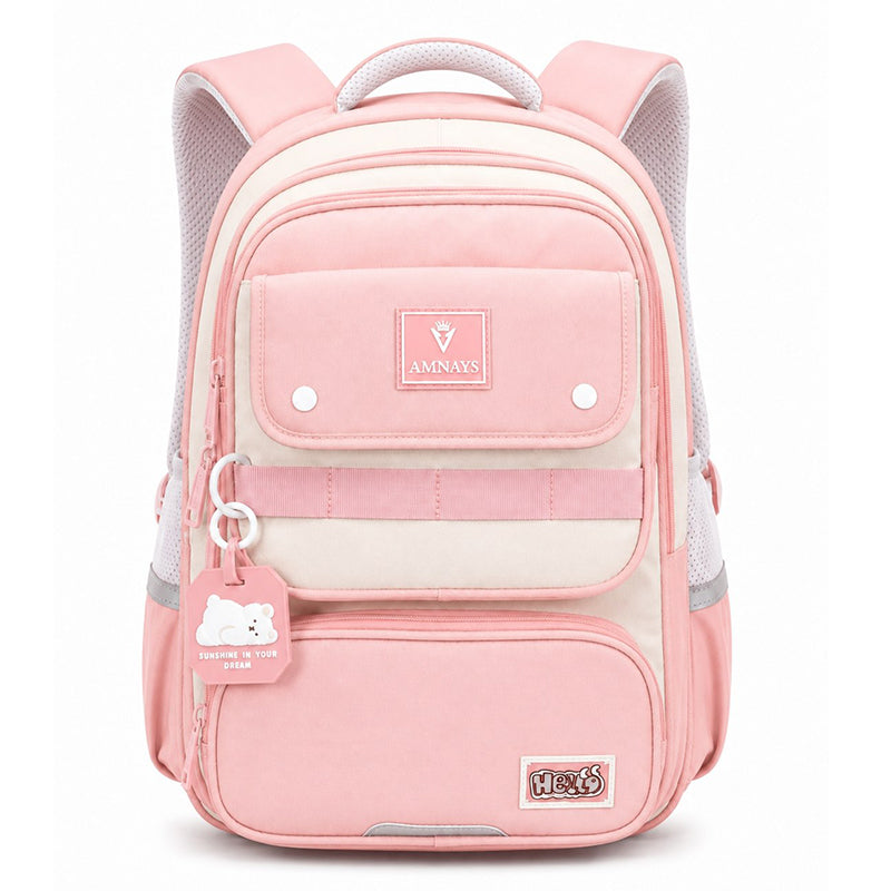 Cartable Scolaire Garçon Vert & Beige – Sac à Dos Primaire 2ème, 3ème, 4ème Année | AMNAYS
