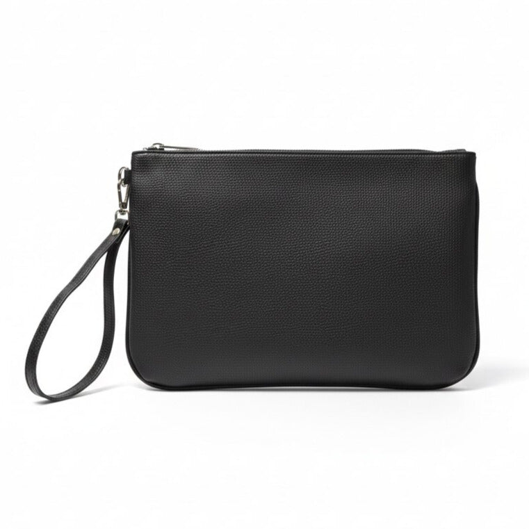 Pochette homme semi cuir design minimaliste pour téléphone et accessoires