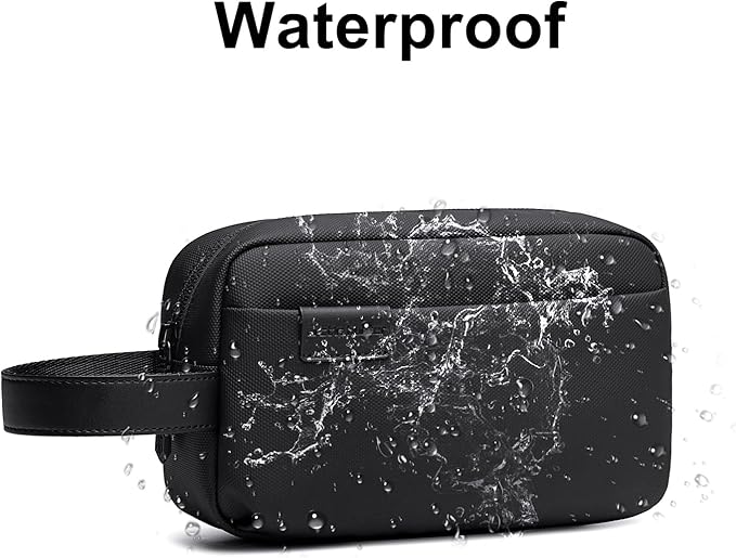 Pochette unisexe noire carry-all élégante et résistante à l’eau pour usage quotidien