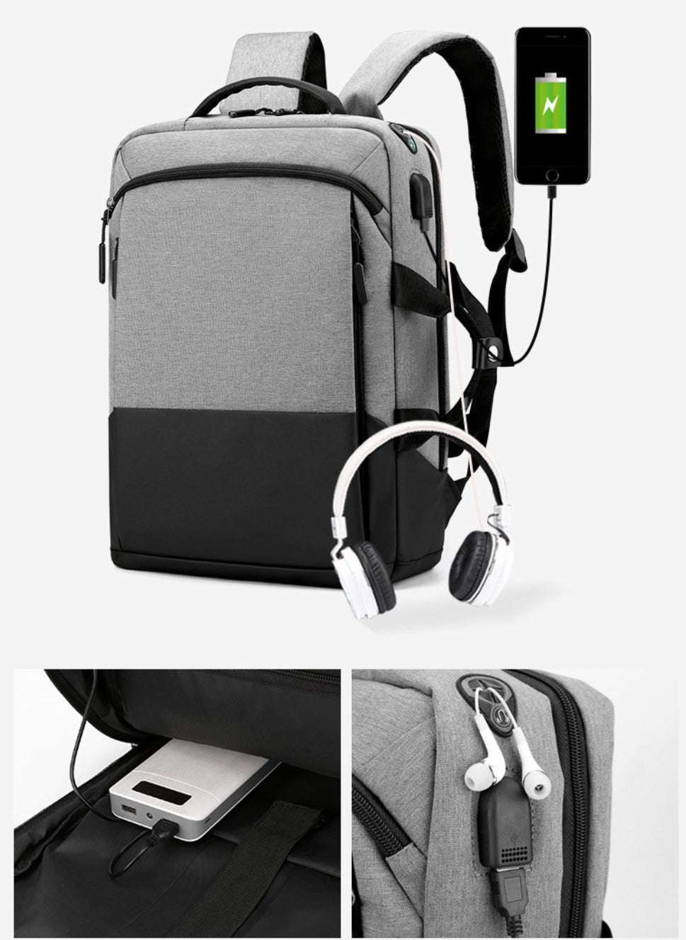 Sac à dos cabine avec compartiment ordinateur portable 15,6 pouces
