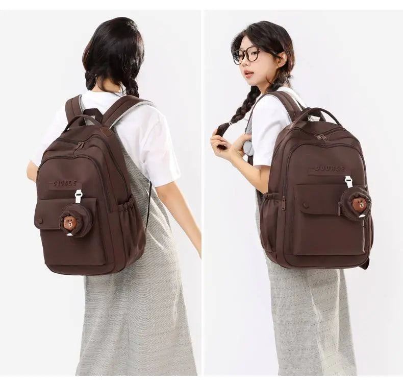 Sac à dos léger et confortable pour étudiante ou lycéenne