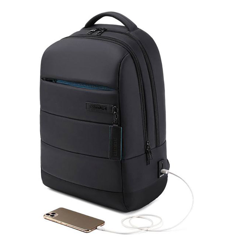 Sac à dos laptop 15.6 pouces noir avec port USB