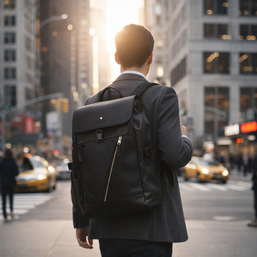 Poignée supérieure sac à dos MB & PR semi cuir