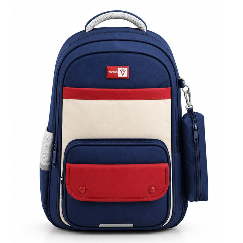 Sac à dos scolaire enfant unisexe en tissu Oxford résistant