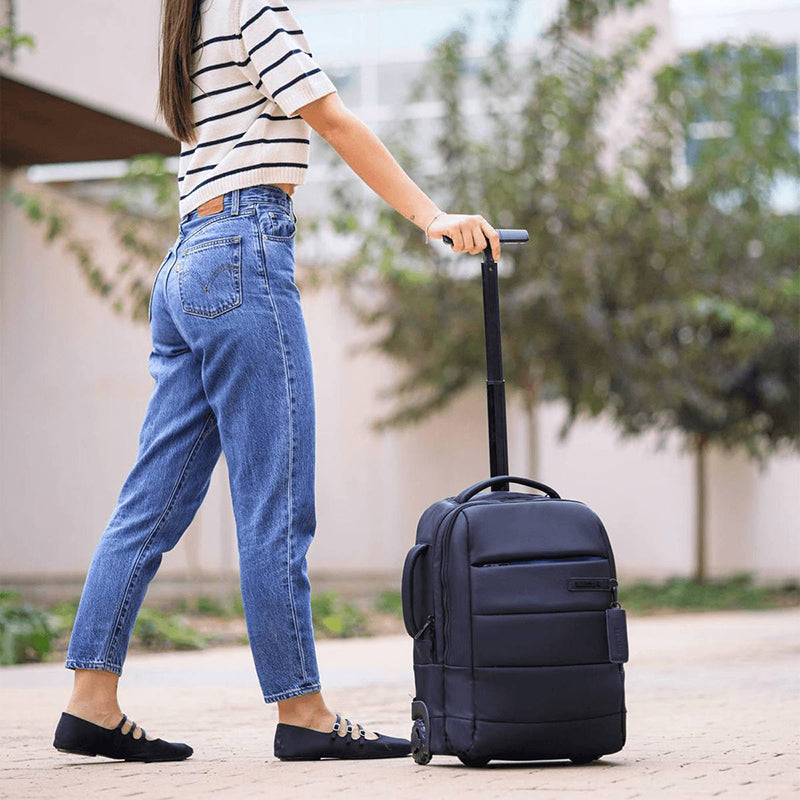Sac à dos trolley avec bretelles ergonomiques rembourrées et dos respirant