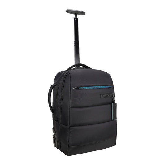 Sac à dos trolley noir multifonction pour ordinateur portable 15.6 pouces avec port USB