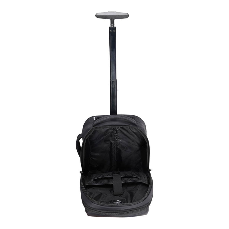 Sac à dos trolley noir pour ordinateur portable 15.6 pouces avec port USB