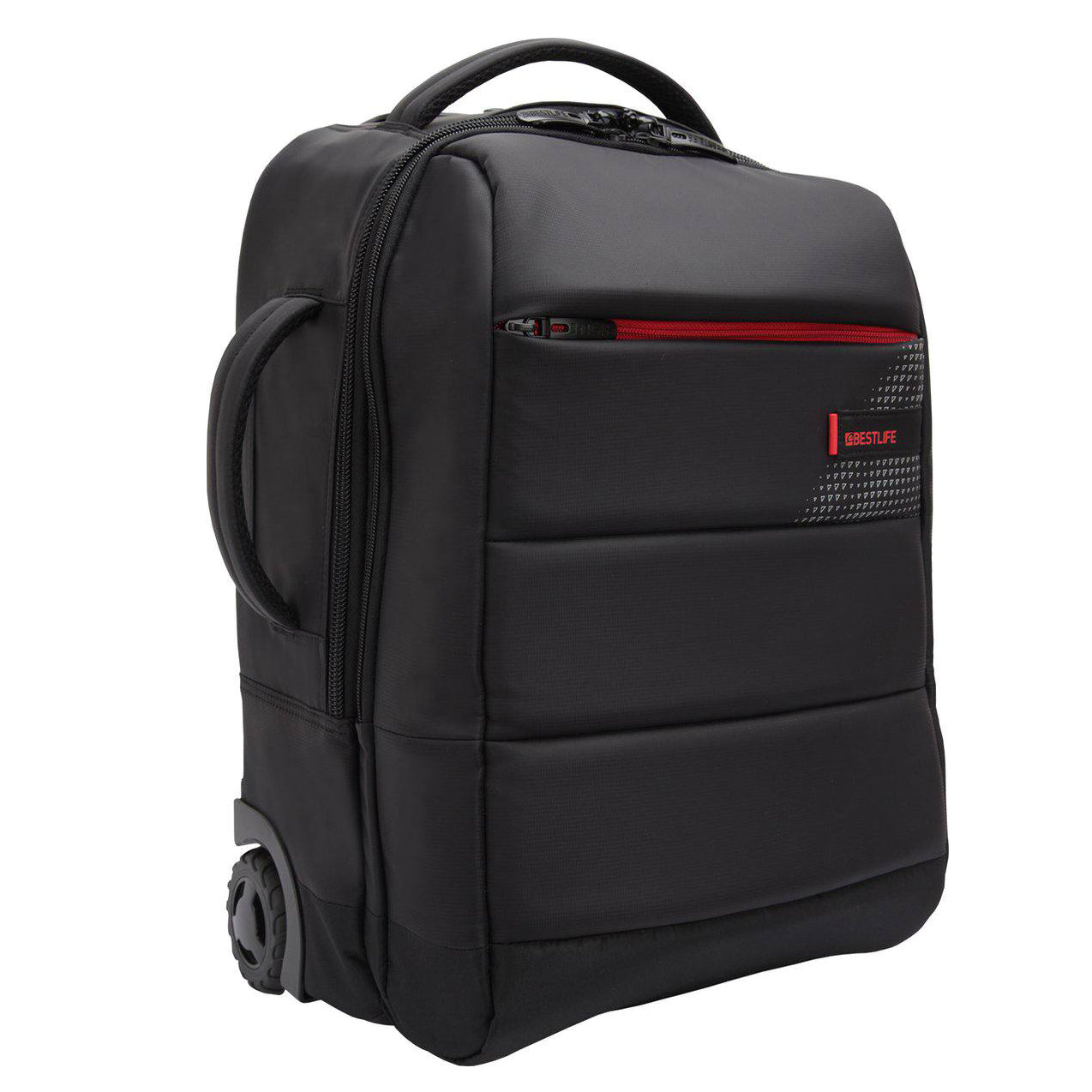 Poche frontale pratique du sac à dos trolley multifonction noir