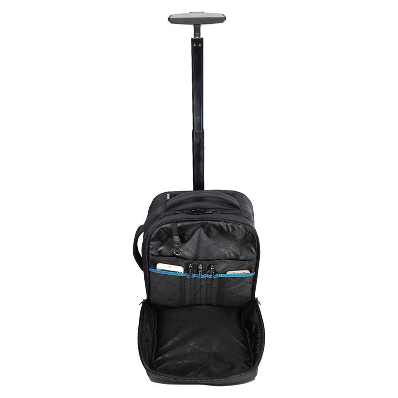 Sac à dos trolley professionnel avec roulettes silencieuses et poignée réglable