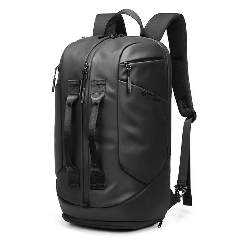 Sac à dos de voyage multifonction avec compartiment chaussures ouvert et ventilé