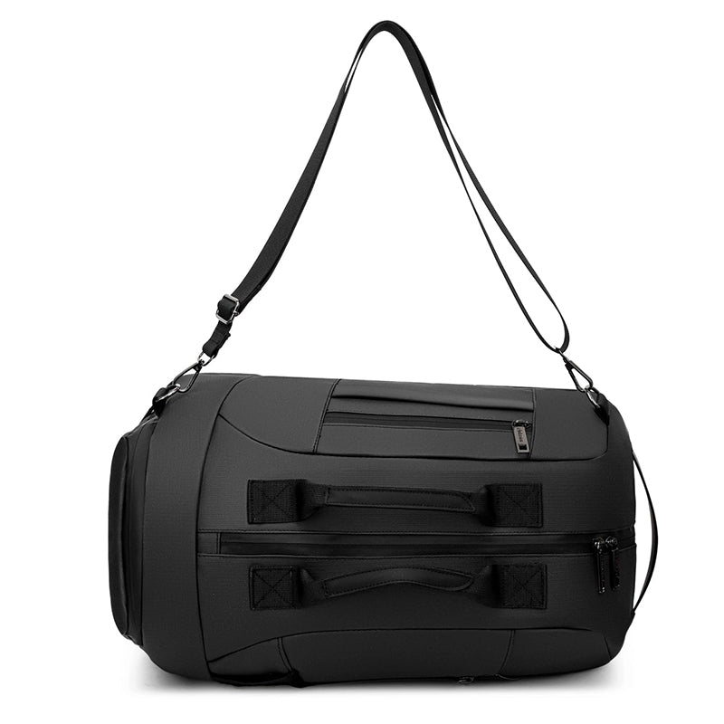 Sac à dos de voyage porté en configuration weekend et sport