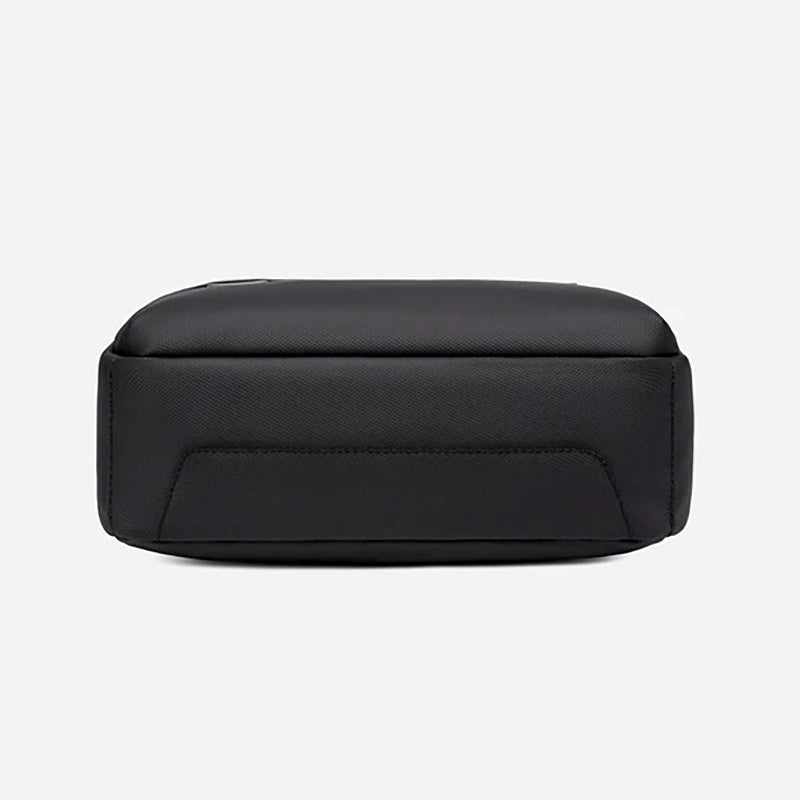 Sac crossbody imperméable Oxford noir vue de dos