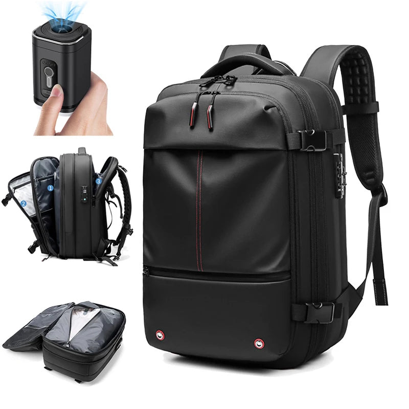 Sac de voyage sous vide avec système de compression pour optimiser l’espace