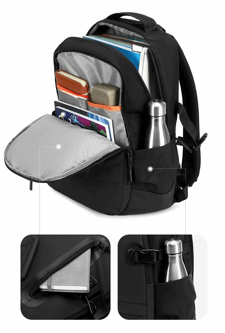 Sac à dos unisexe porté sur le dos – style moderne et confortable