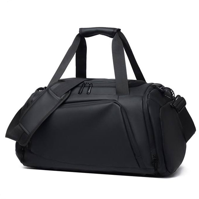 Sac de sport noir grande capacité pour voyage et fitness