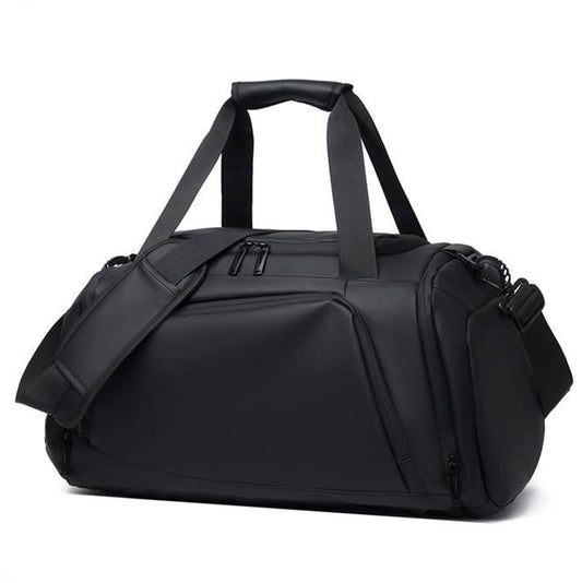 Sac de sport noir grande capacité pour voyage et fitness