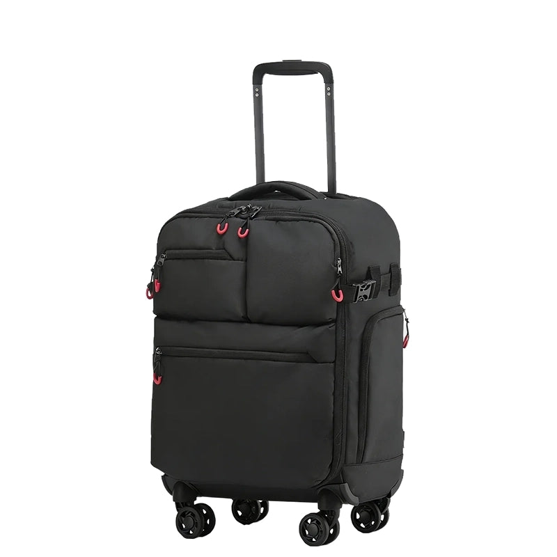 Sac valise de voyage camouflage avec plusieurs poches et roues doubles résistantes