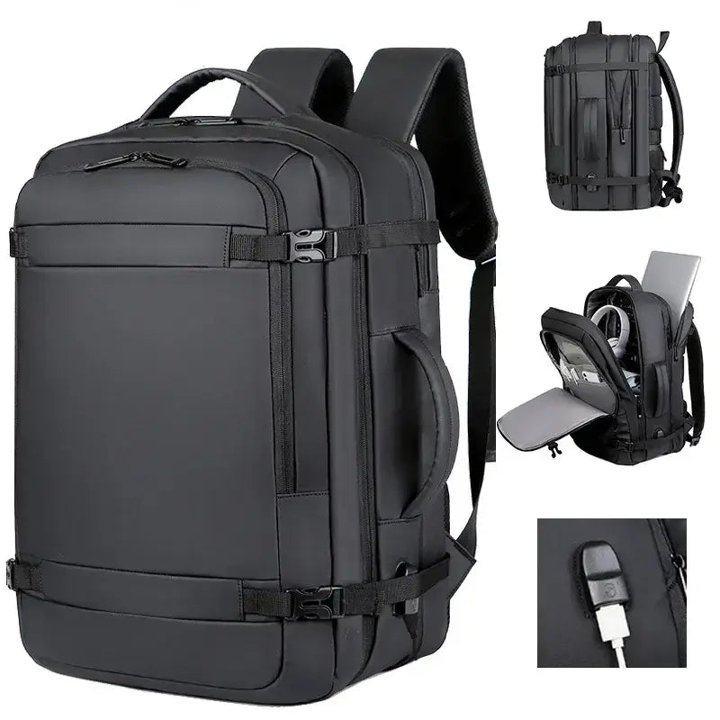 Sac à dos de voyage élégant porté par homme/femme – style urbain et pratique