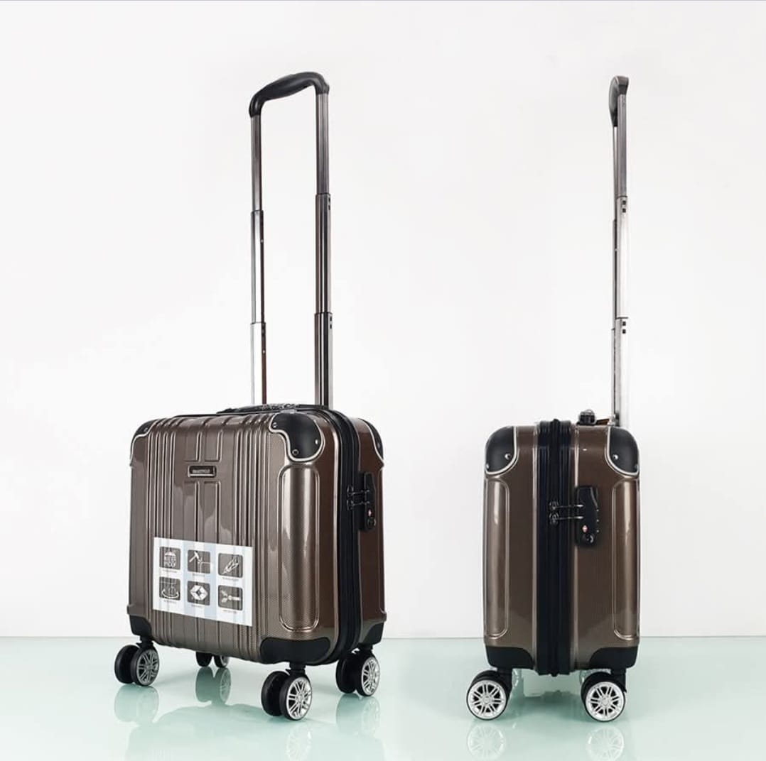 Valise cabine avec serrure TSA et poignée télescopique en aluminium réglable