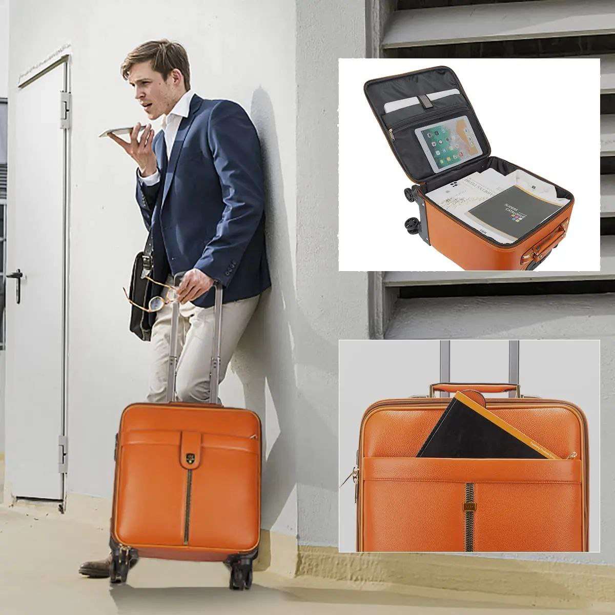 Valise de pilote avec roues 360° maniable et durable