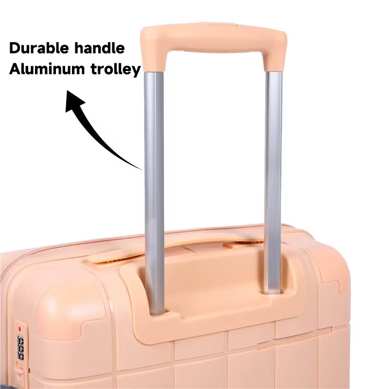 Détail serrure intégrée valise rigide
