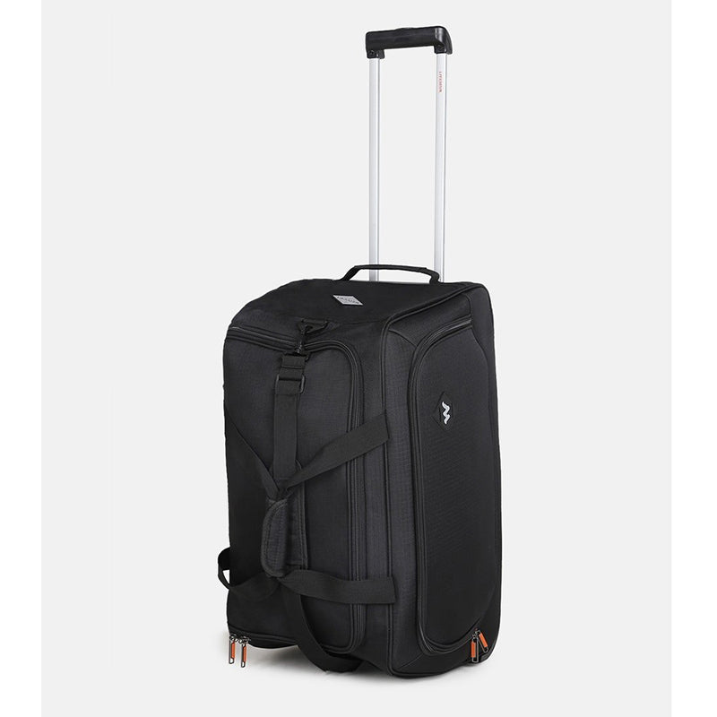 Valise à roulettes souple bleue taille check-in 62 cm vue de face
