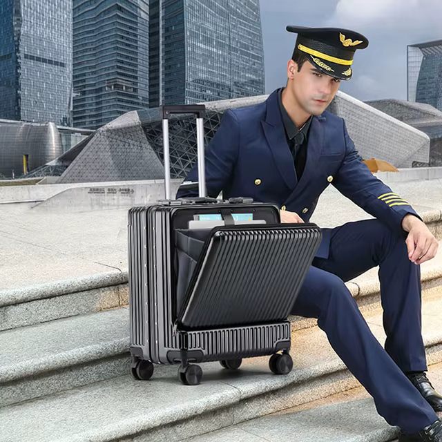 Valise trolley à roulettes pivotantes