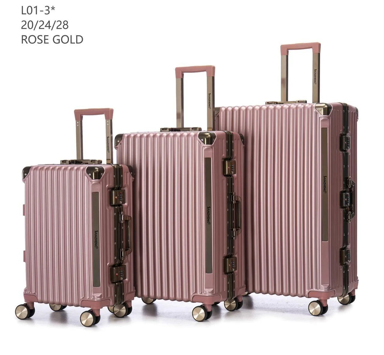 Set valises rigides empilables gain de place rangement facile