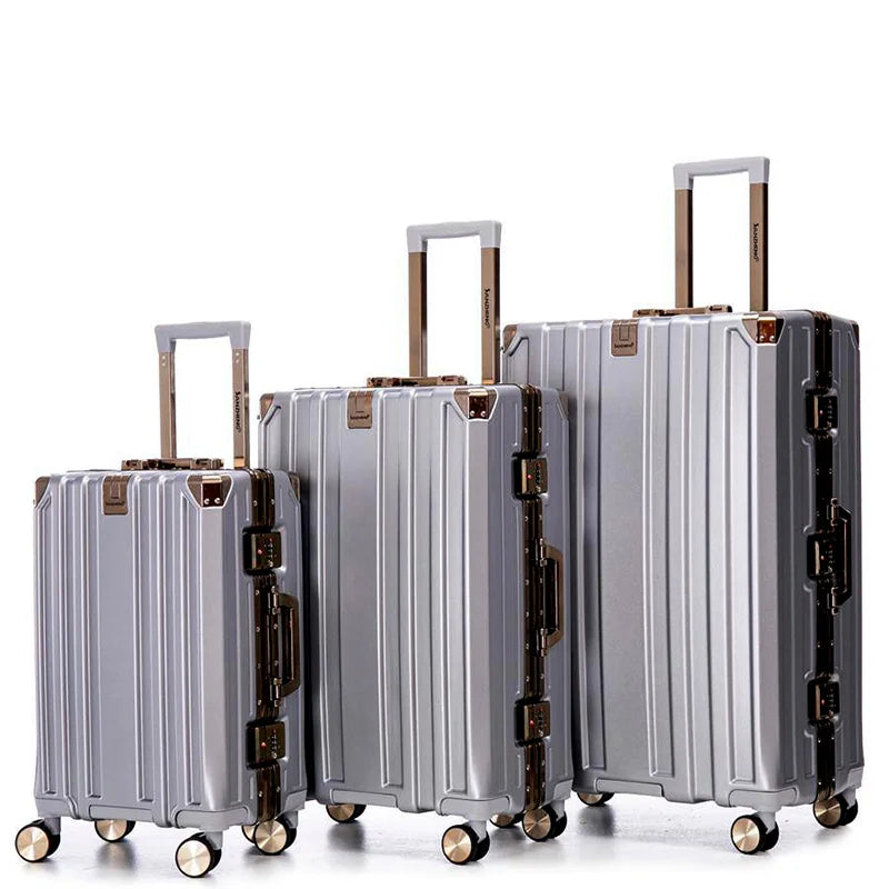 Valises rigides en polycarbonate premium – set 3 pièces robuste et sécurisé avec serrure TSA